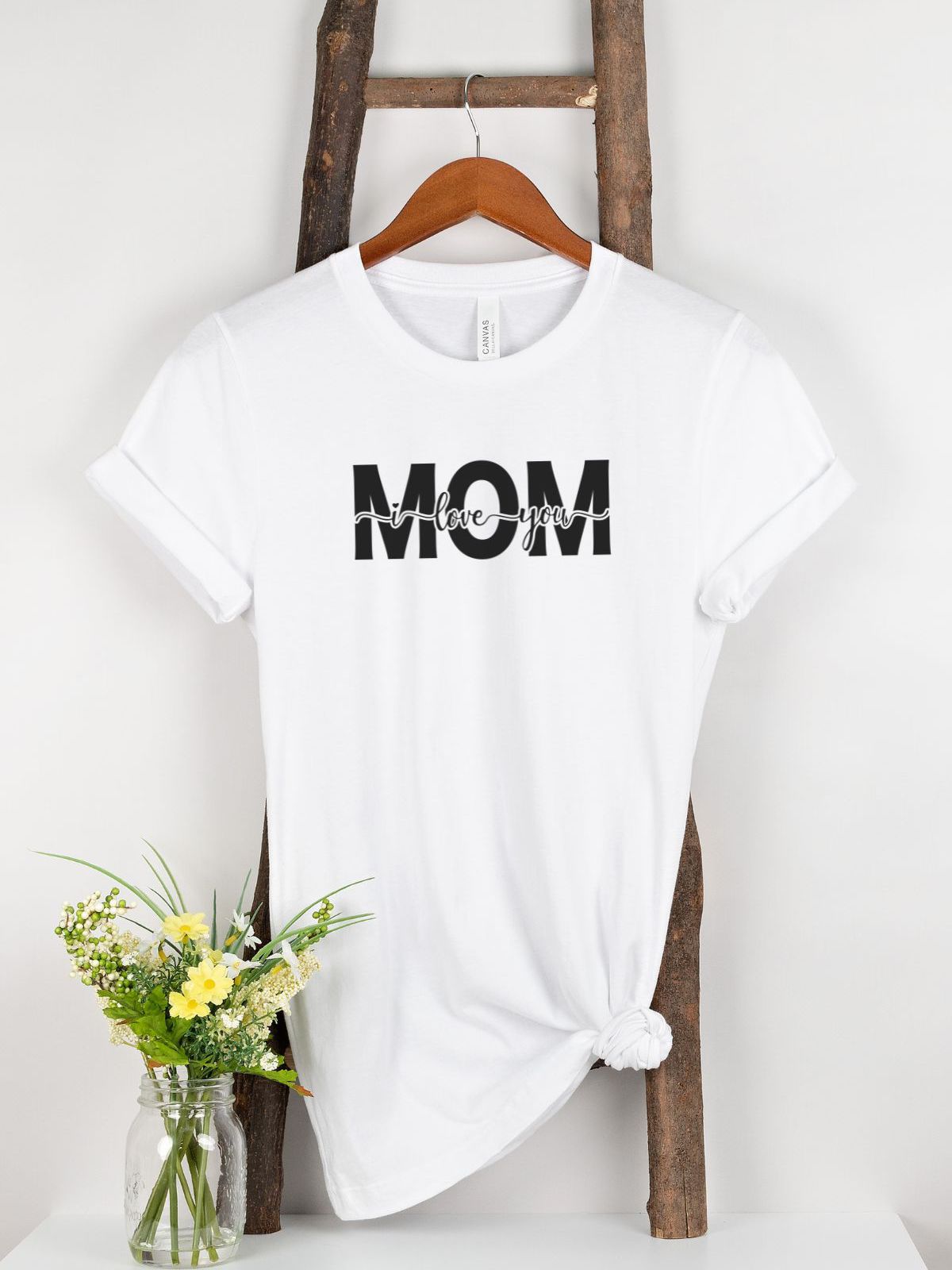 I Love You Mom Womens T-Shirt Mother's Day