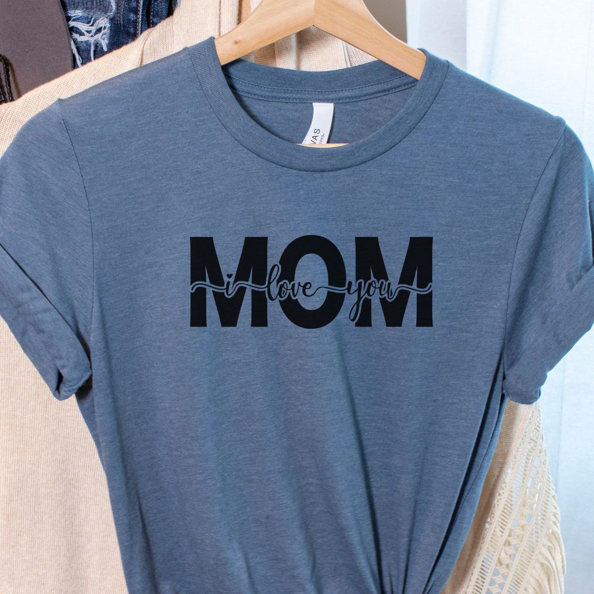 I Love You Mom Womens T-Shirt Mother's Day