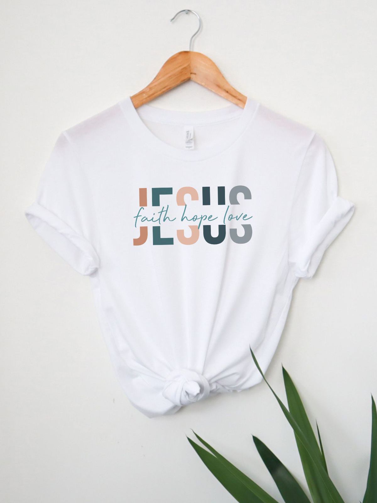 Jesus Faith Hope Love Women's T-Shirt