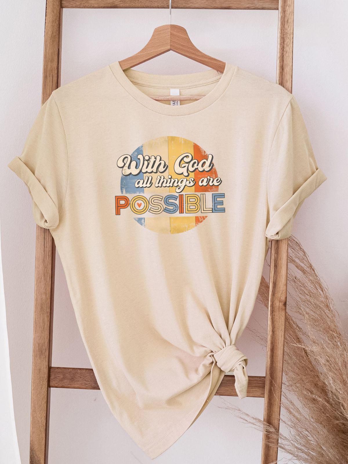 With God Womens T-Shirt Faith