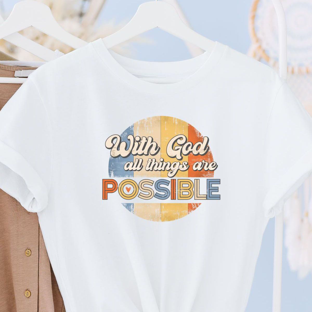 With God Womens T-Shirt Faith