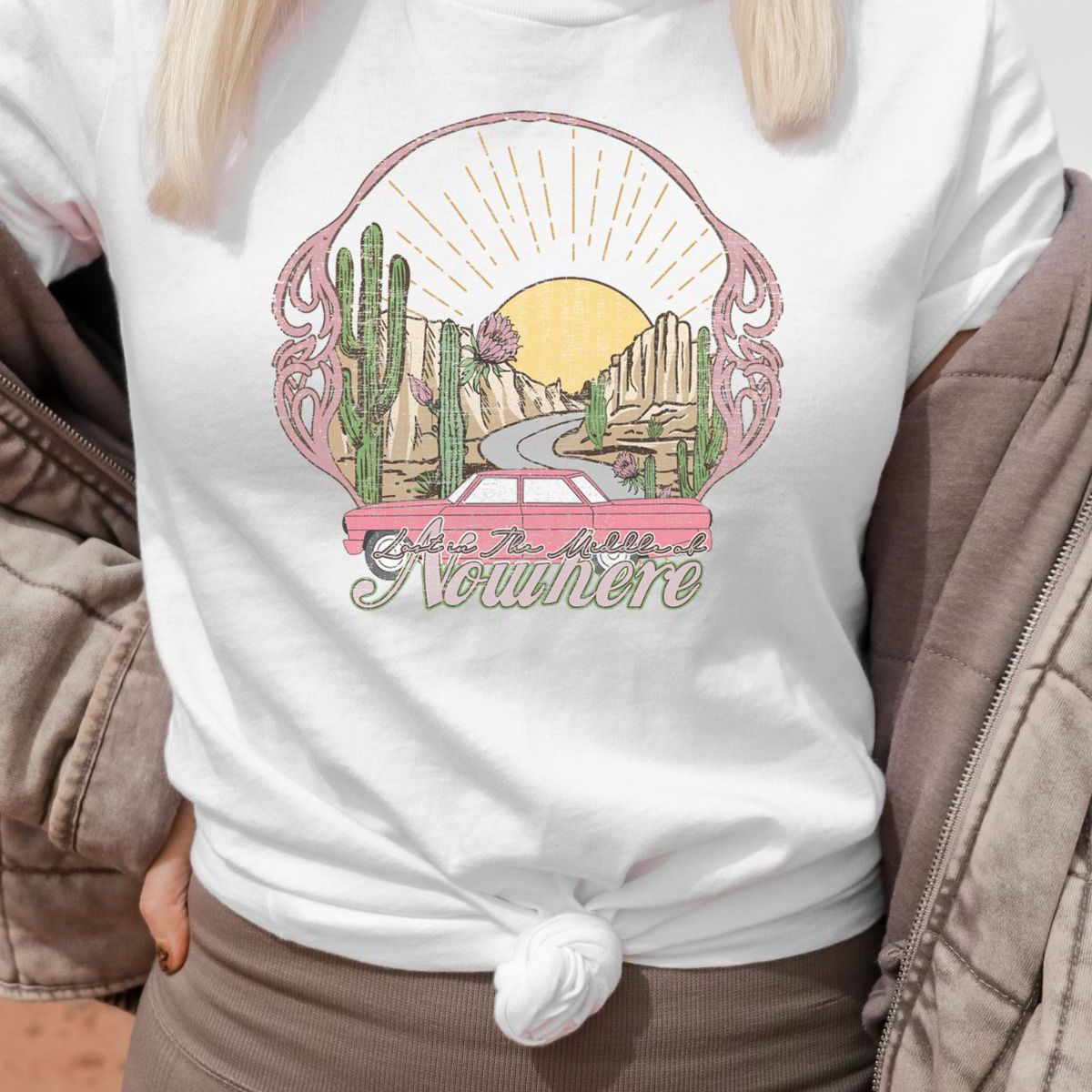 Nowhere Desert Road Women's Tee