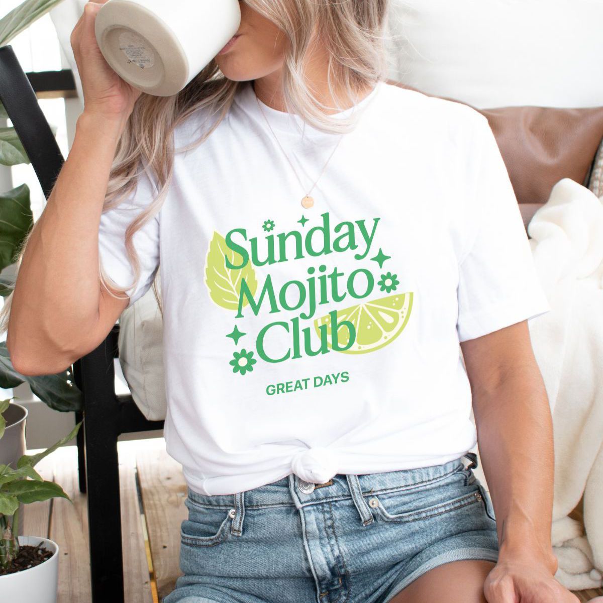 Sunday Mojito Club Soft Cotton Tee