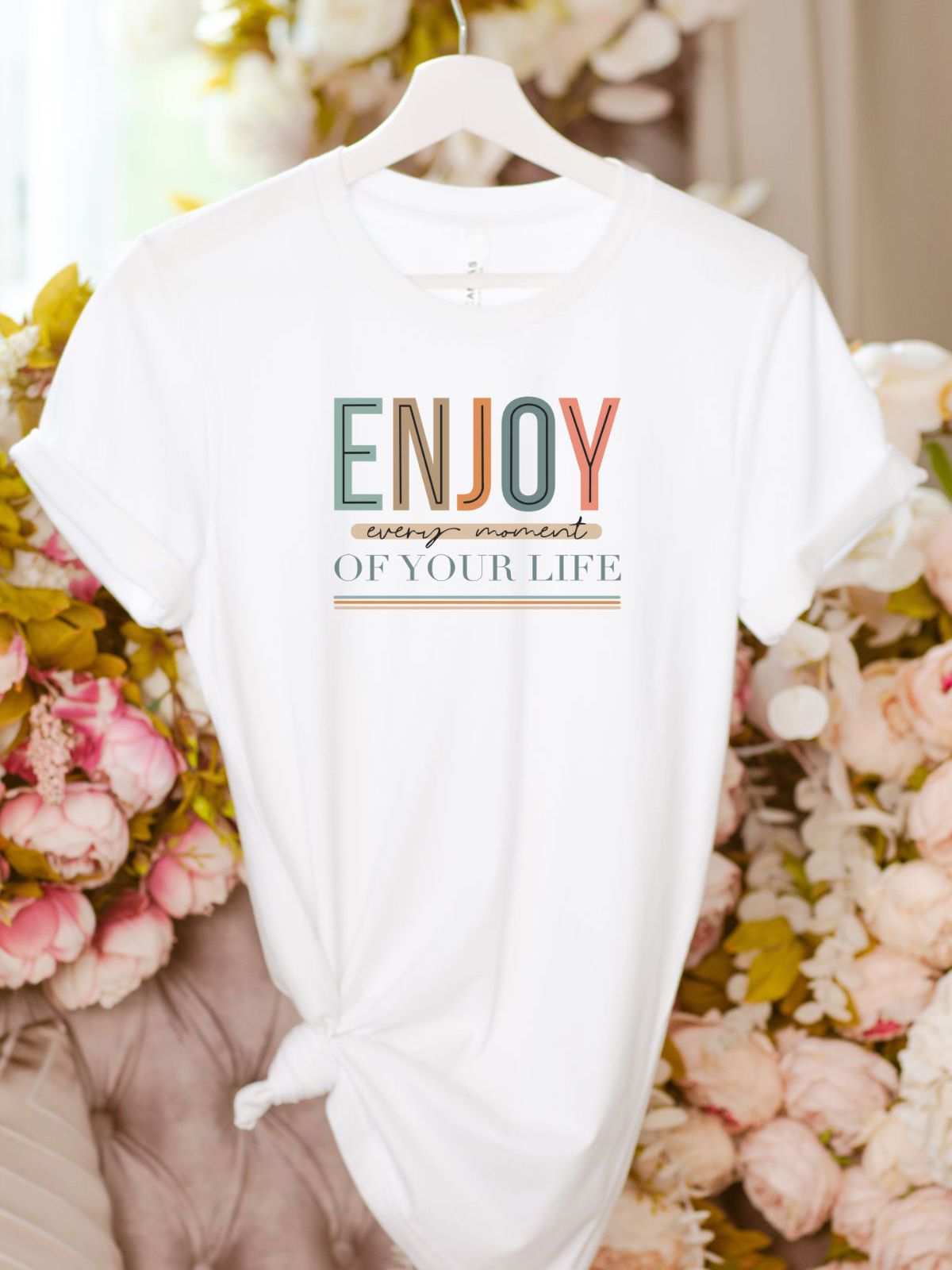 Enjoy Life Womens T-Shirt Casual