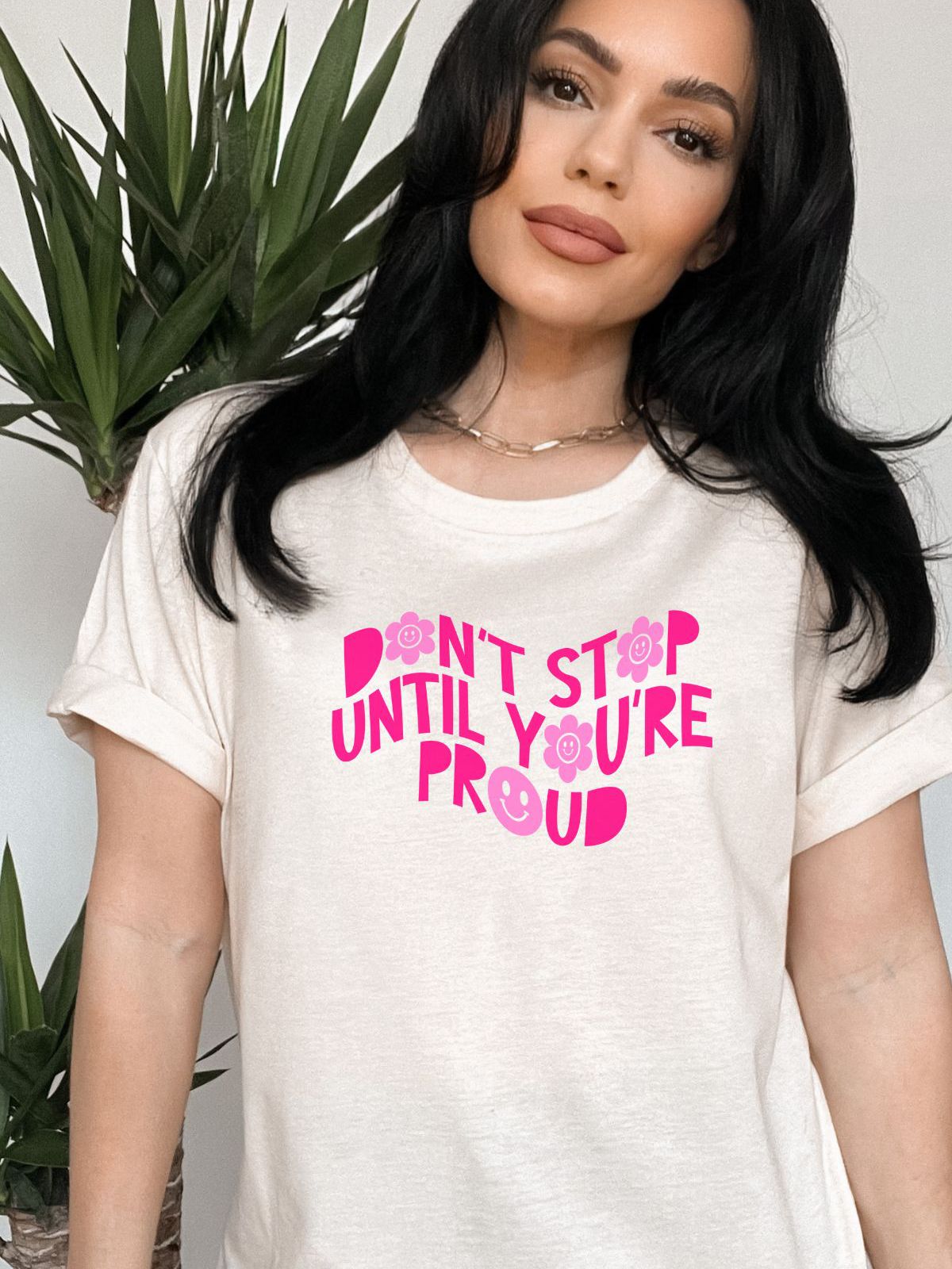 Don't Stop Women's Tee Motivational