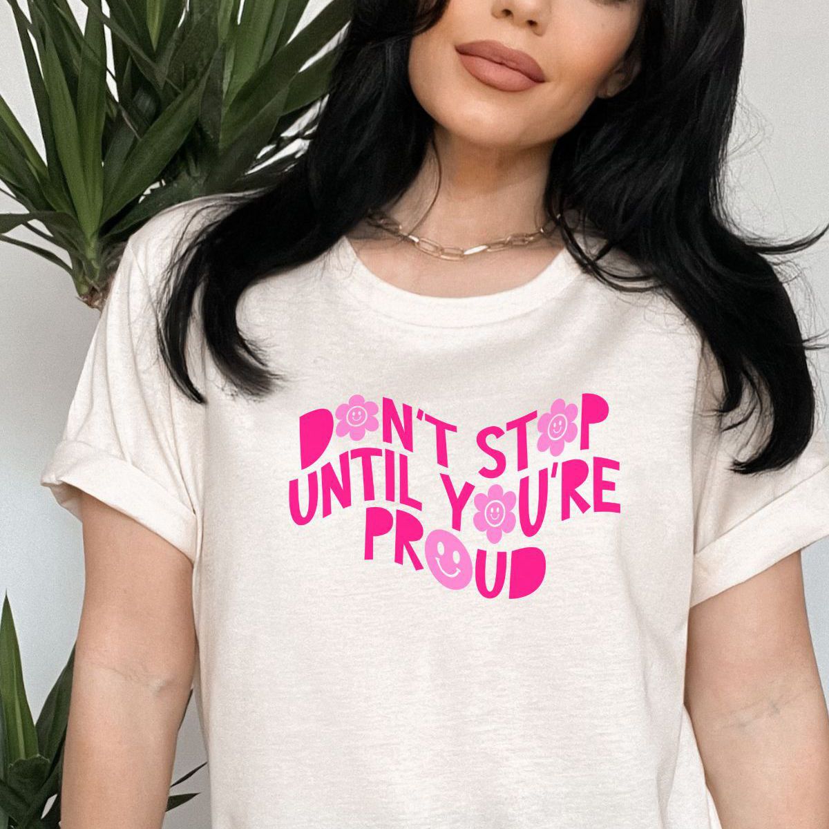 Don't Stop Women's Tee Motivational