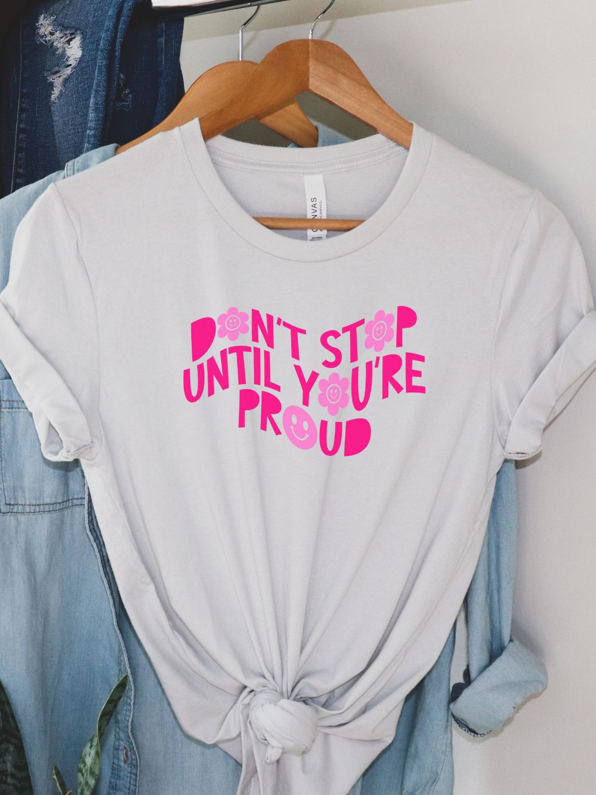 Don't Stop Women's Tee Motivational