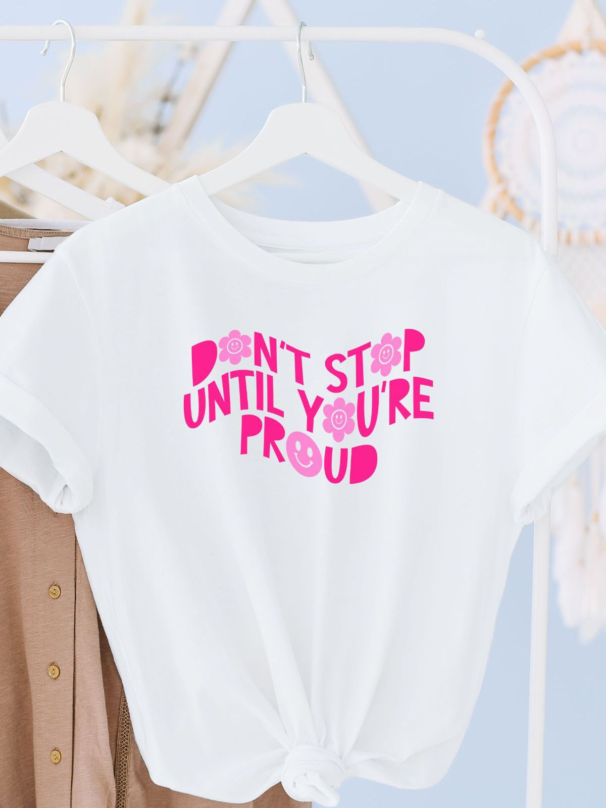 Don't Stop Women's Tee Motivational