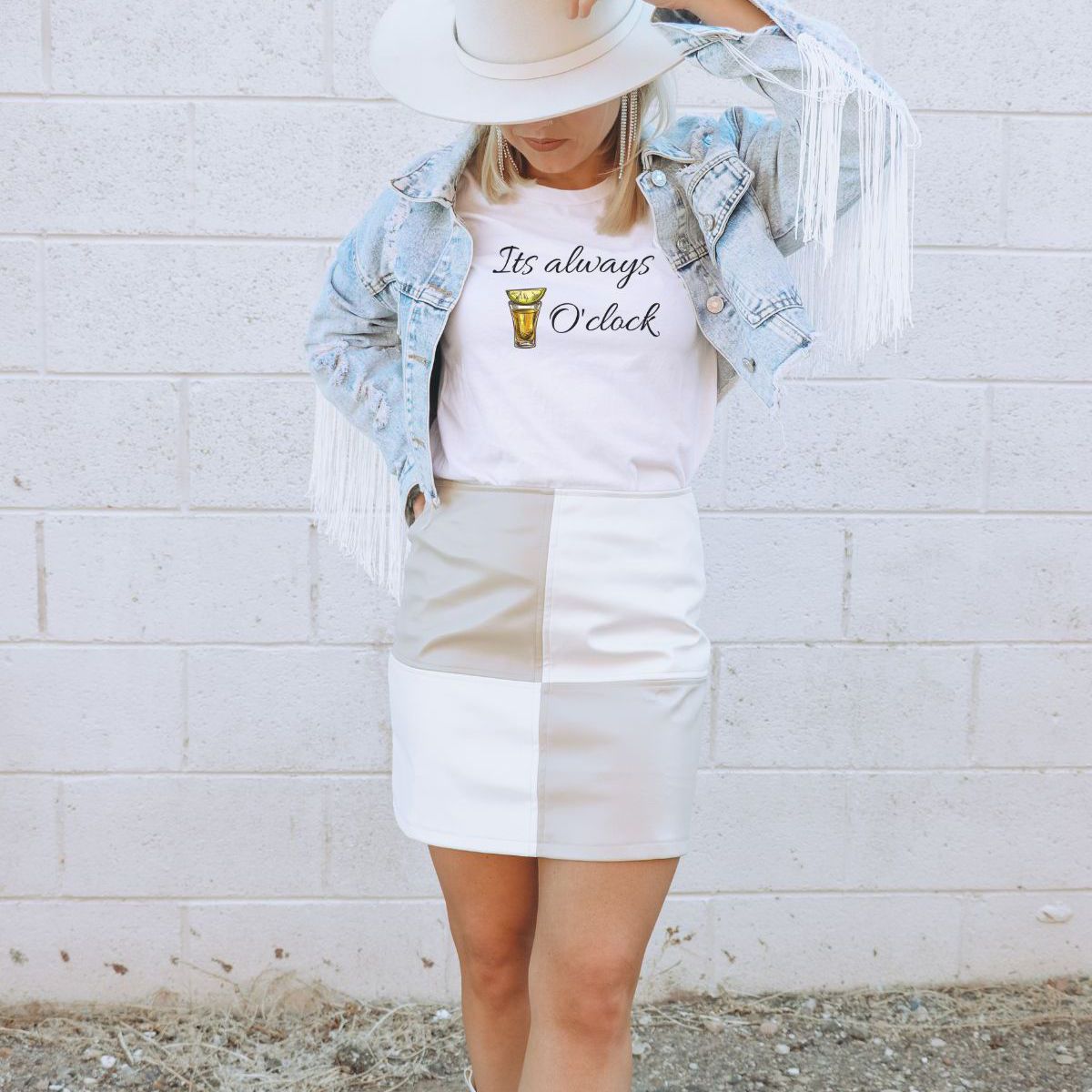 Its Always Oclock Womens T-Shirt Casual