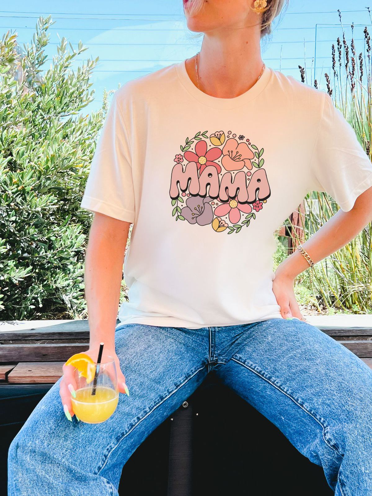 Floral Graphic Comfort Tee