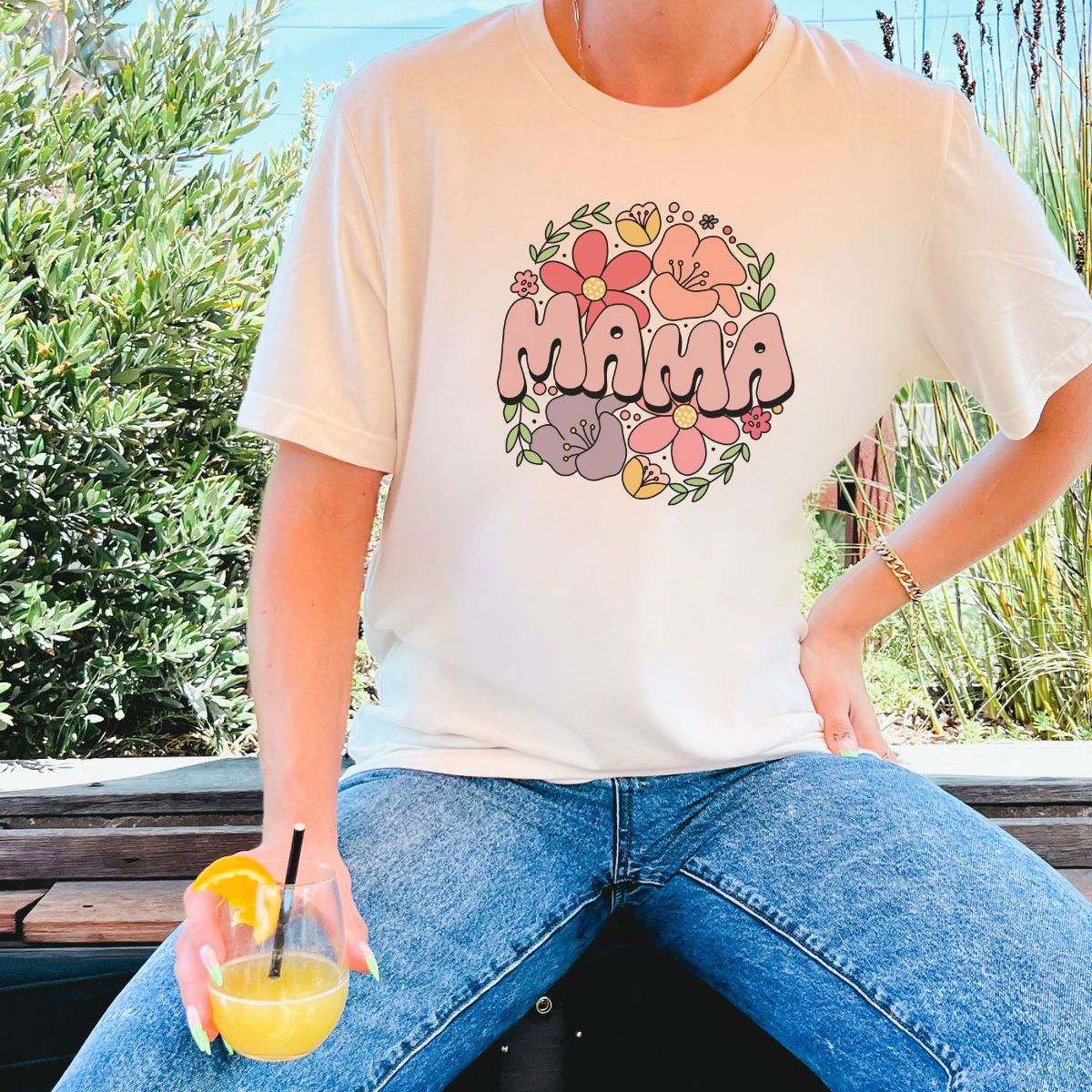 Floral Graphic Comfort Tee