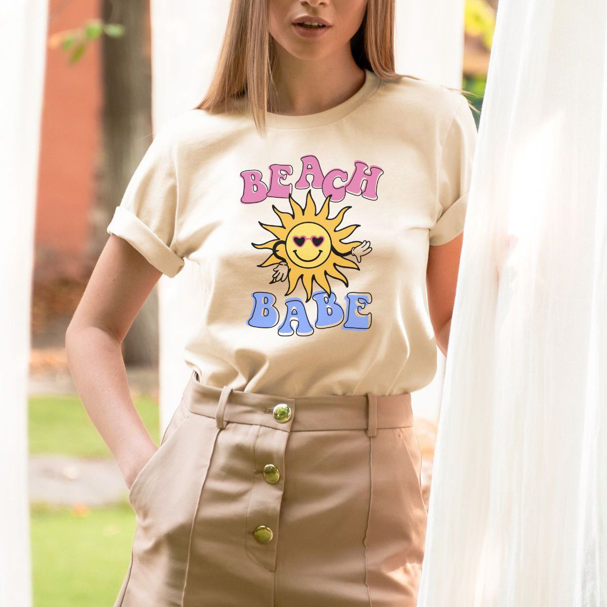 Beach Babe Womens T-shirt Summer
