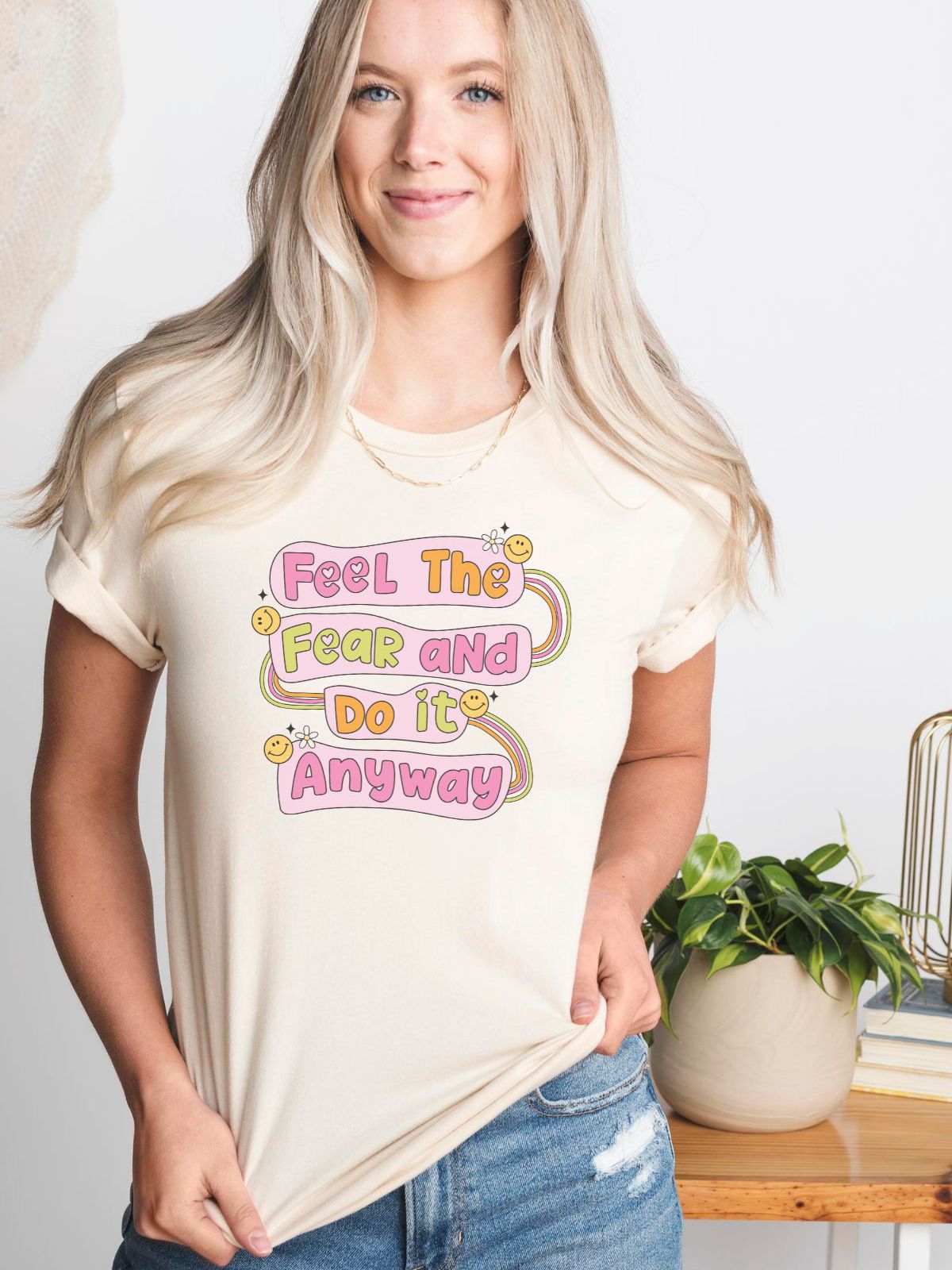 Feel The Fear Women's Tee Casual