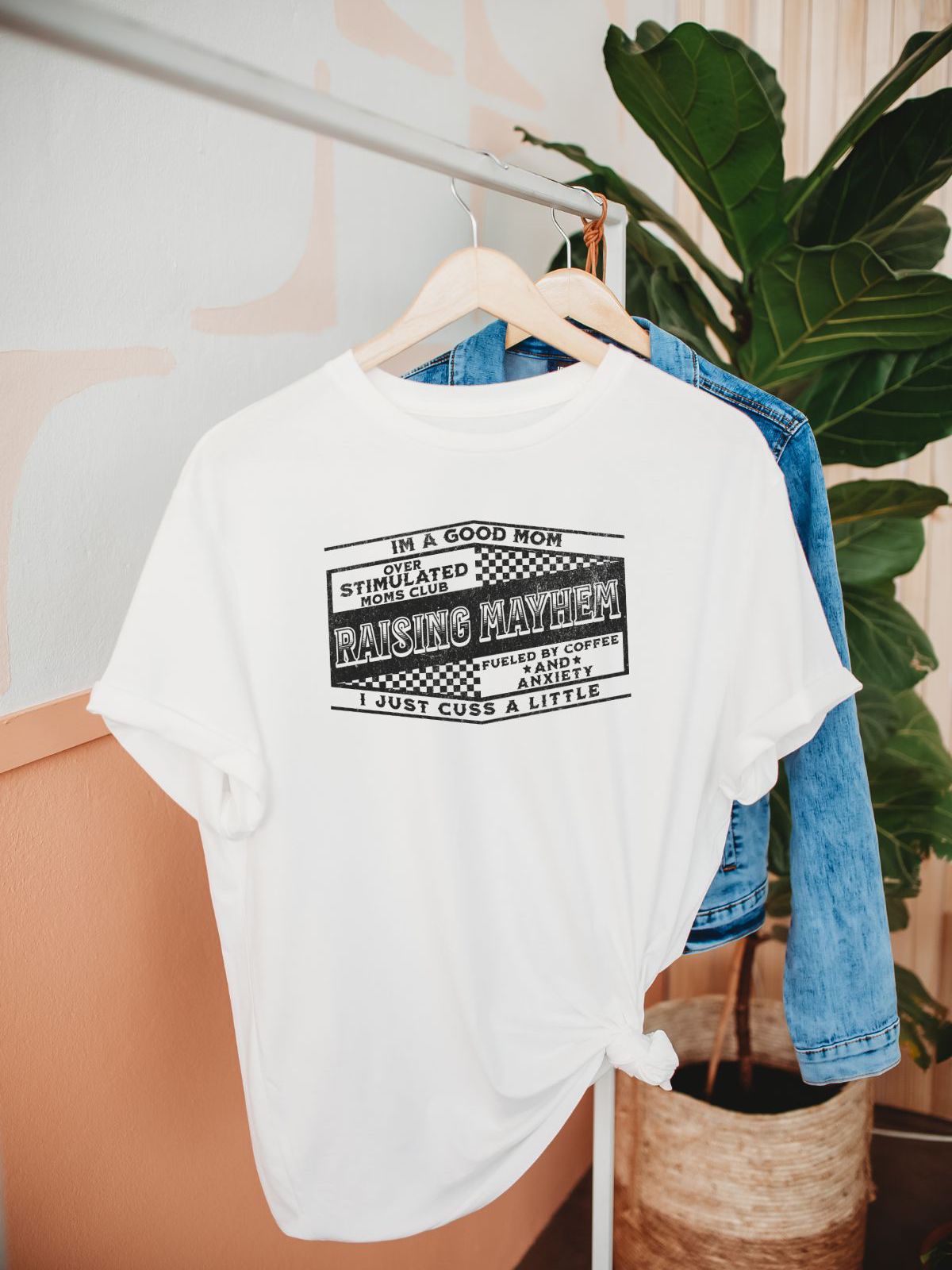 Raising Mayhem Moms T-Shirt Casual