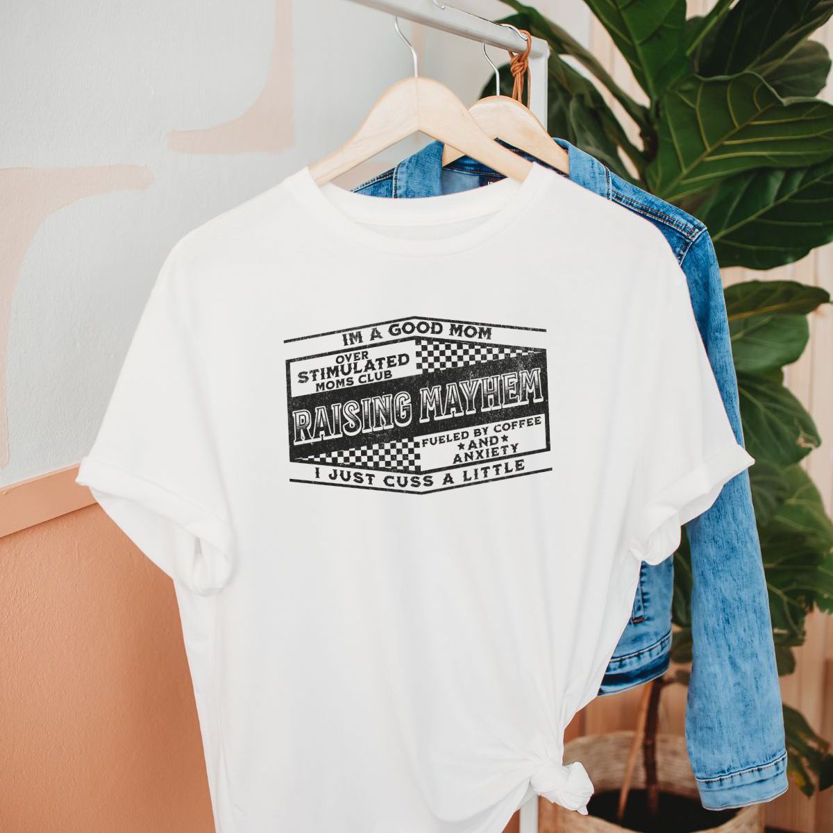 Raising Mayhem Moms T-Shirt Casual