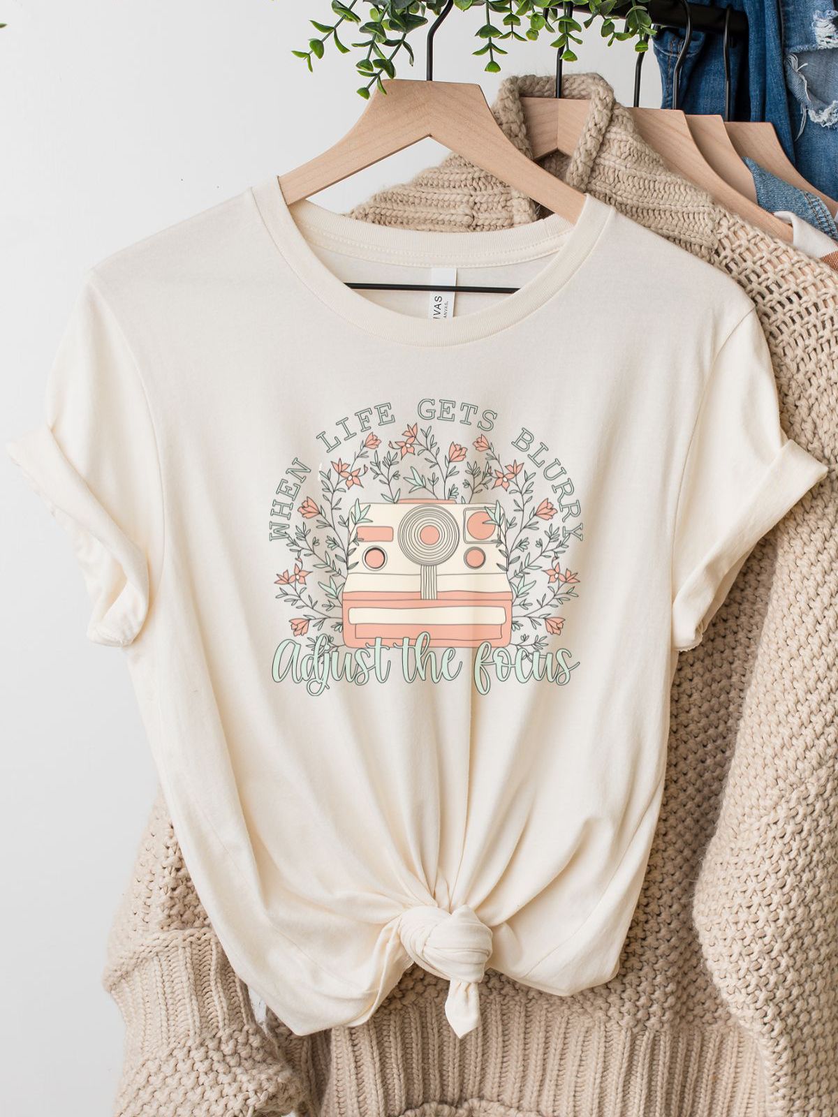 Vintage Camera Women T-Shirt Spring