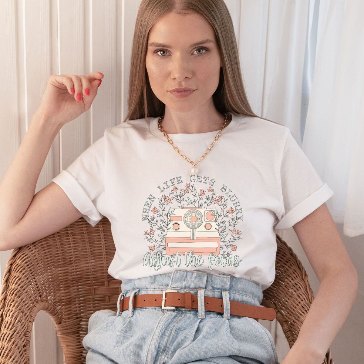Vintage Camera Women T-Shirt Spring