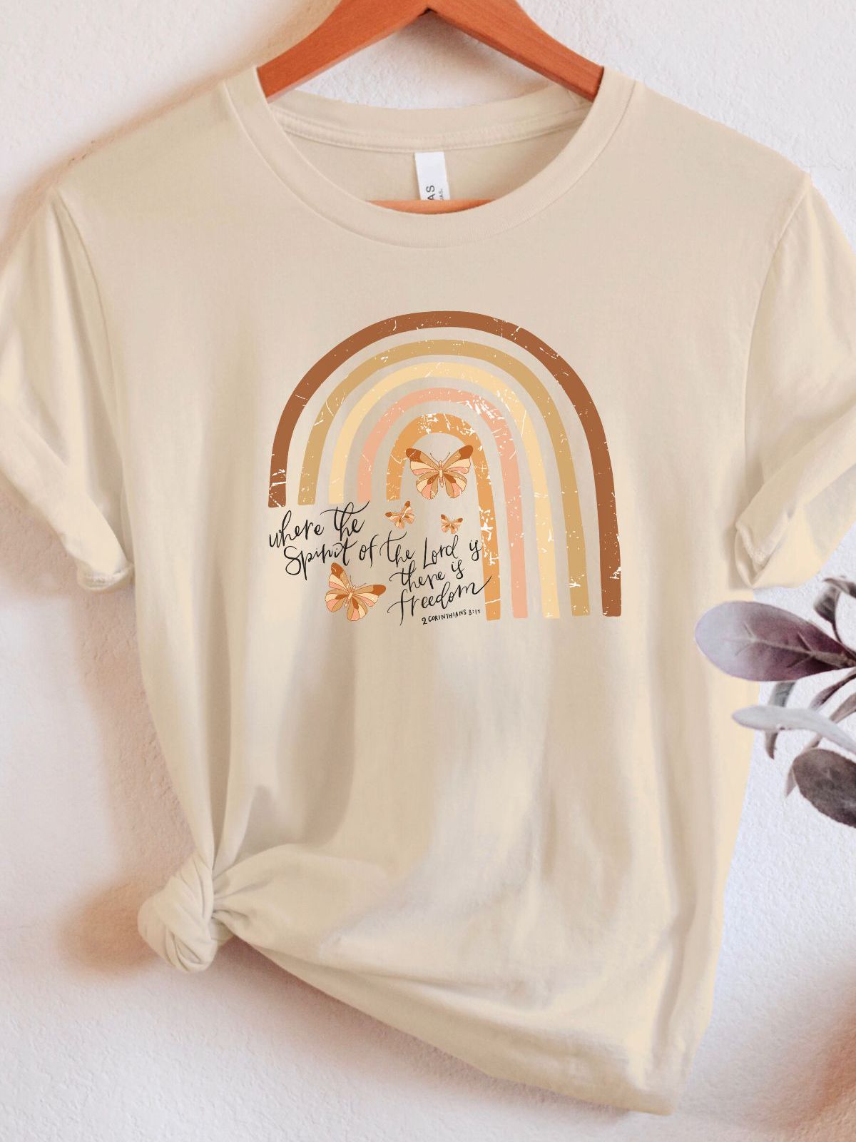 Rainbow Quote Women Tshirt Casual