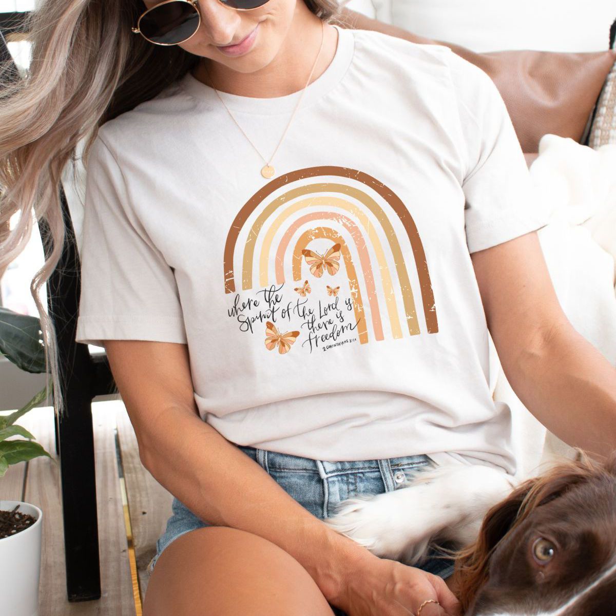 Rainbow Quote Women Tshirt Casual