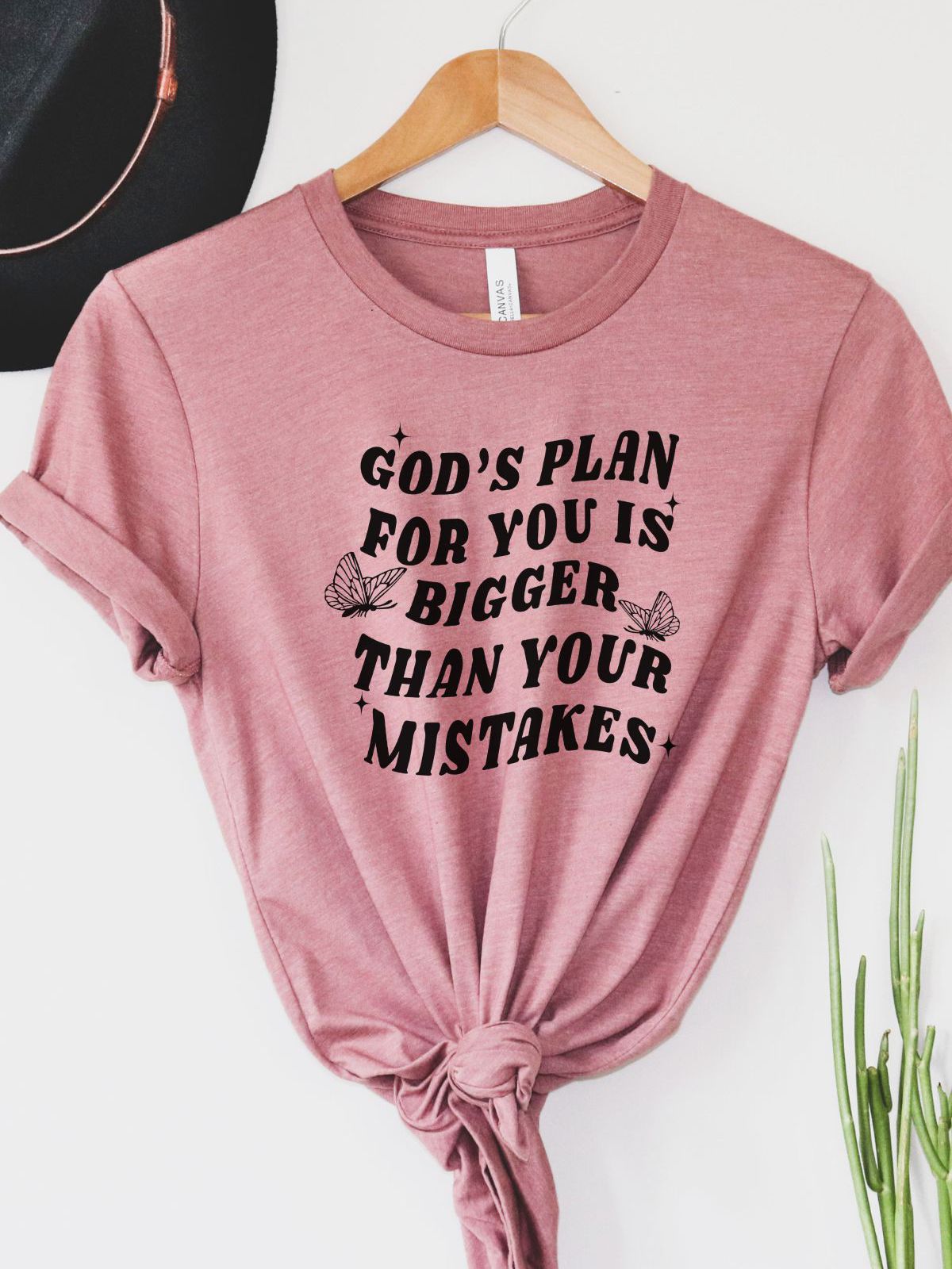 Gods Plan Women T-Shirt Inspiration Casual