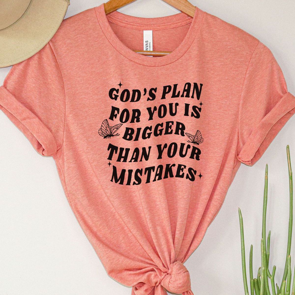 Gods Plan Women T-Shirt Inspiration Casual