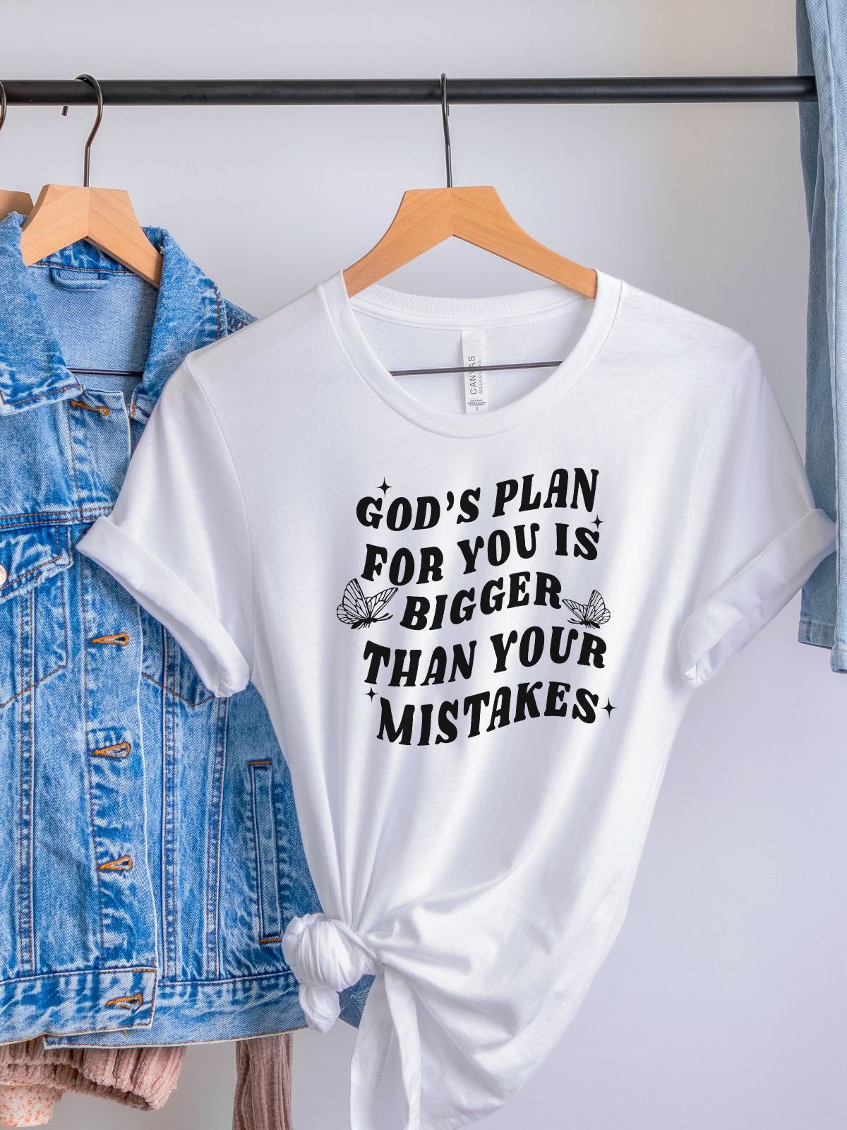 Gods Plan Women T-Shirt Inspiration Casual