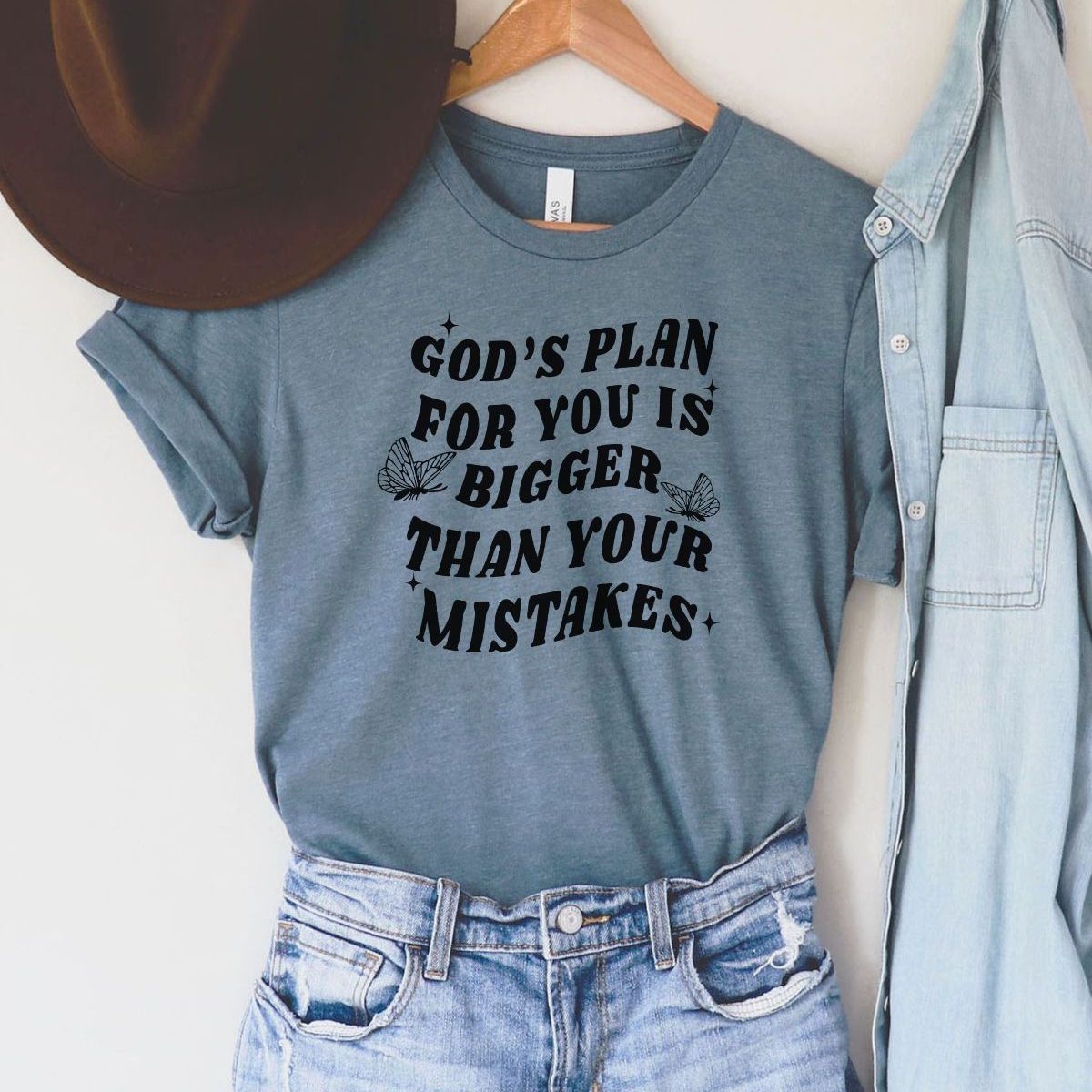 Gods Plan Women T-Shirt Inspiration Casual