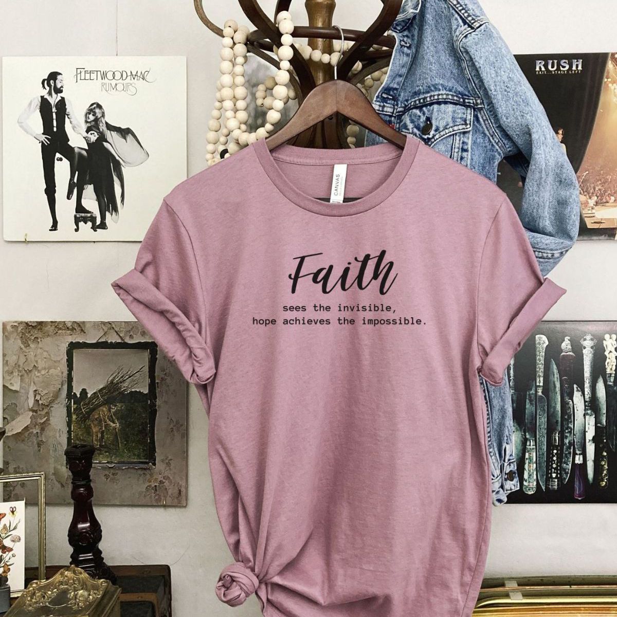 Faith Women's T-shirt Inspirational Quote