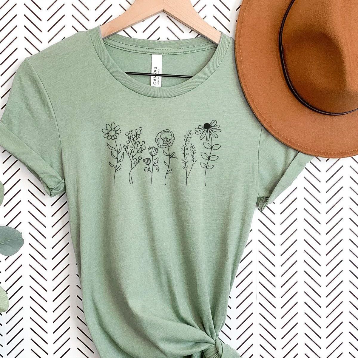 Floral Women's Tee Camping Spring