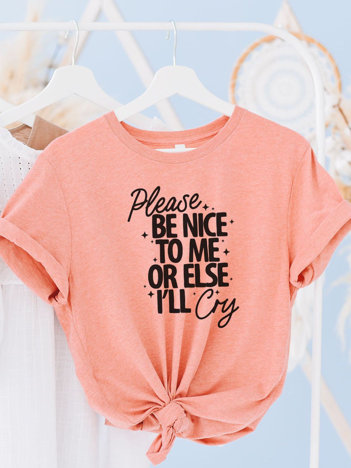 Be Nice Women T-Shirt Casual
