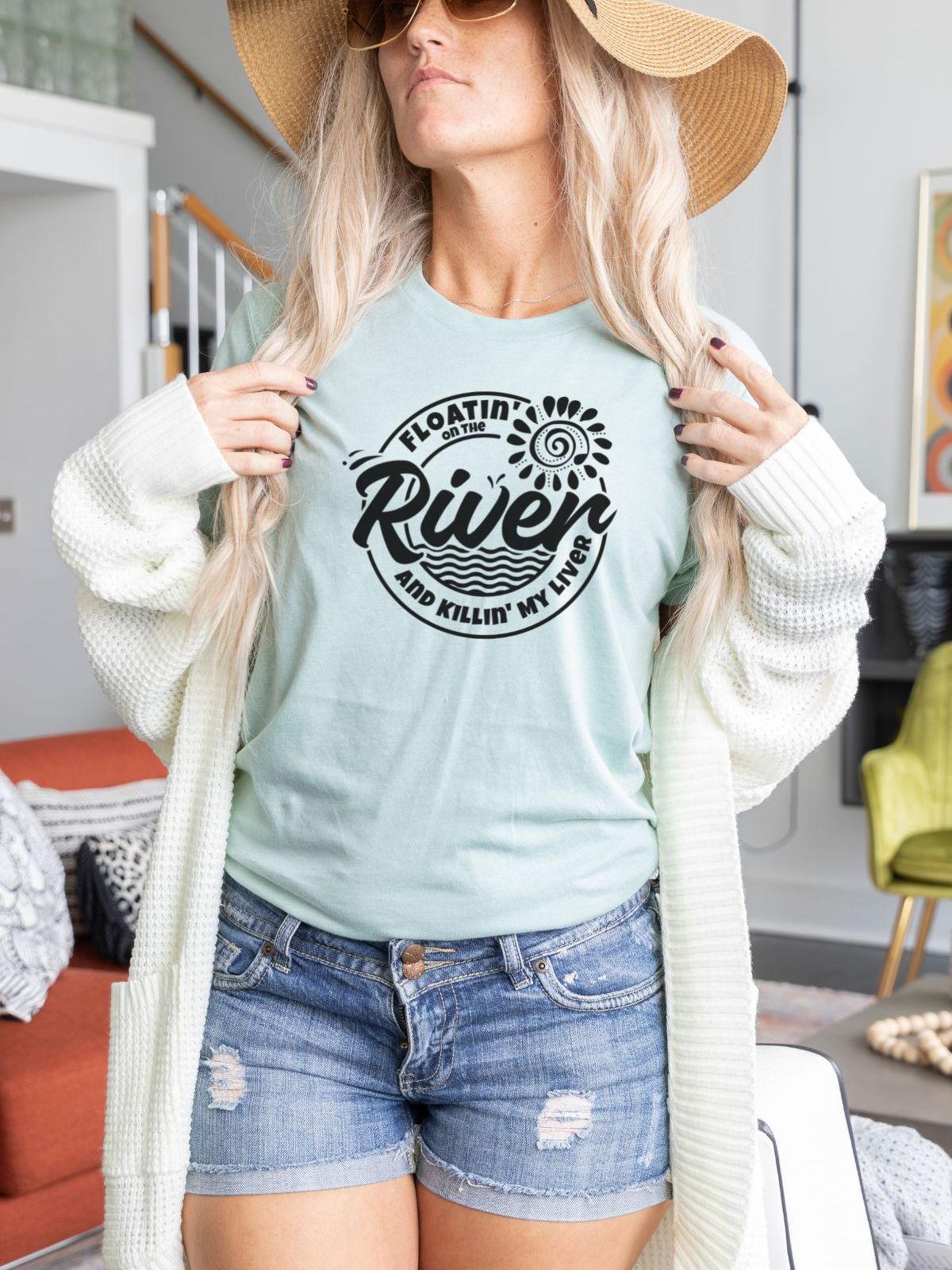 Floatin River Womens Tee Summer
