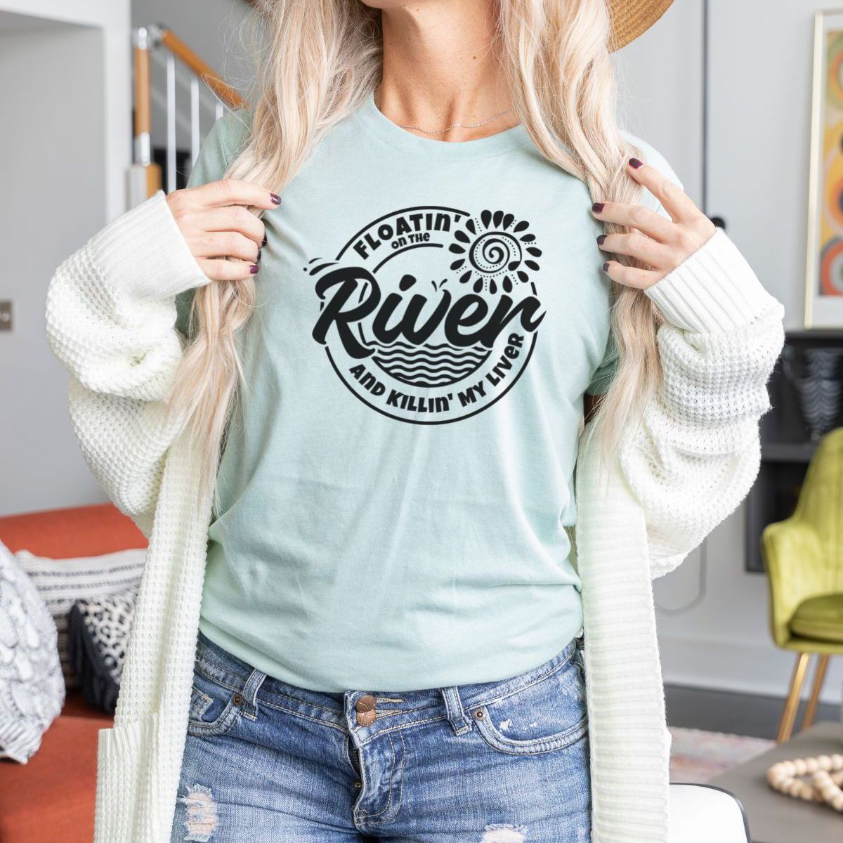 Floatin River Womens Tee Summer