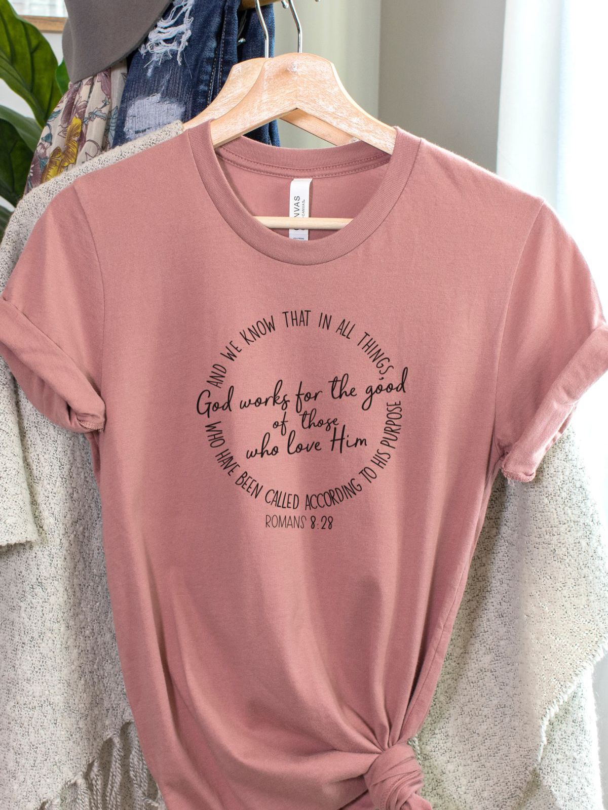 Romans 8 28 Women's T-Shirt Faith