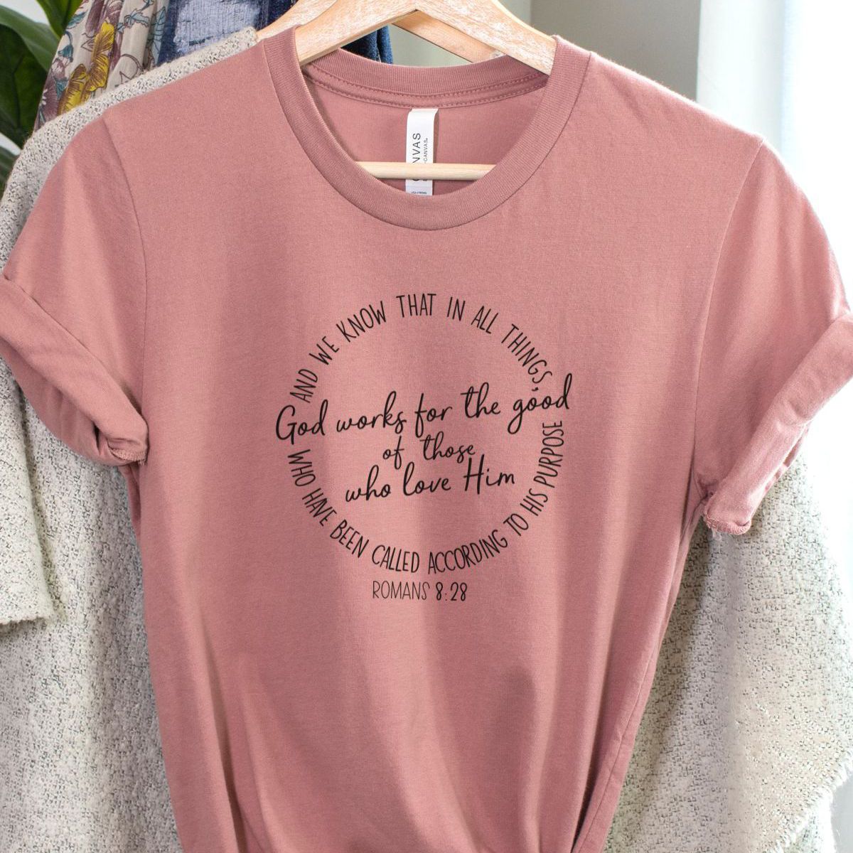 Romans 8 28 Women's T-Shirt Faith