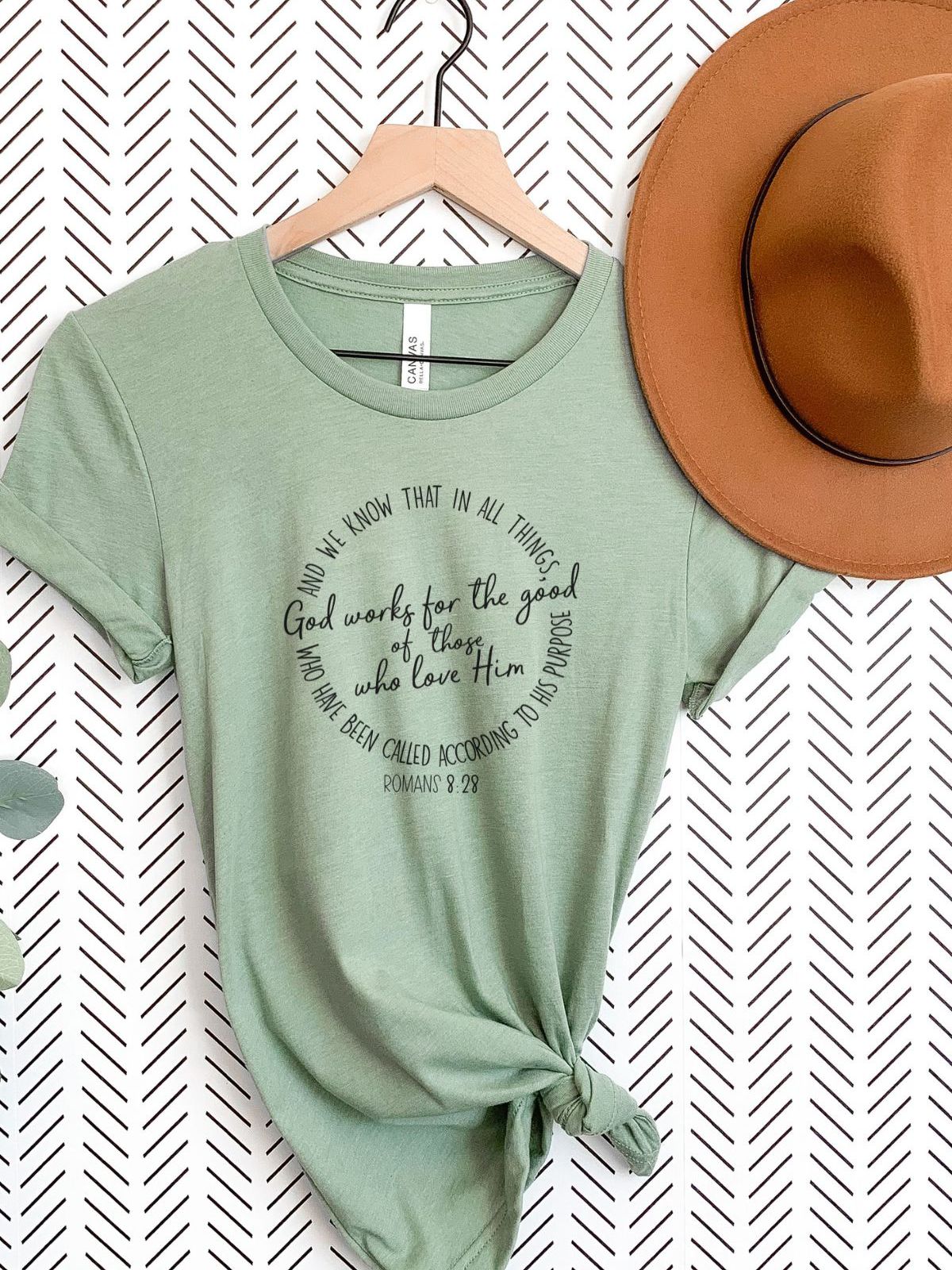 Romans 8 28 Women's T-Shirt Faith
