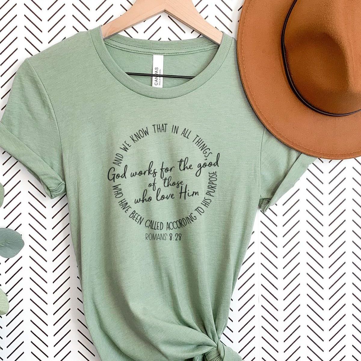 Romans 8 28 Women's T-Shirt Faith