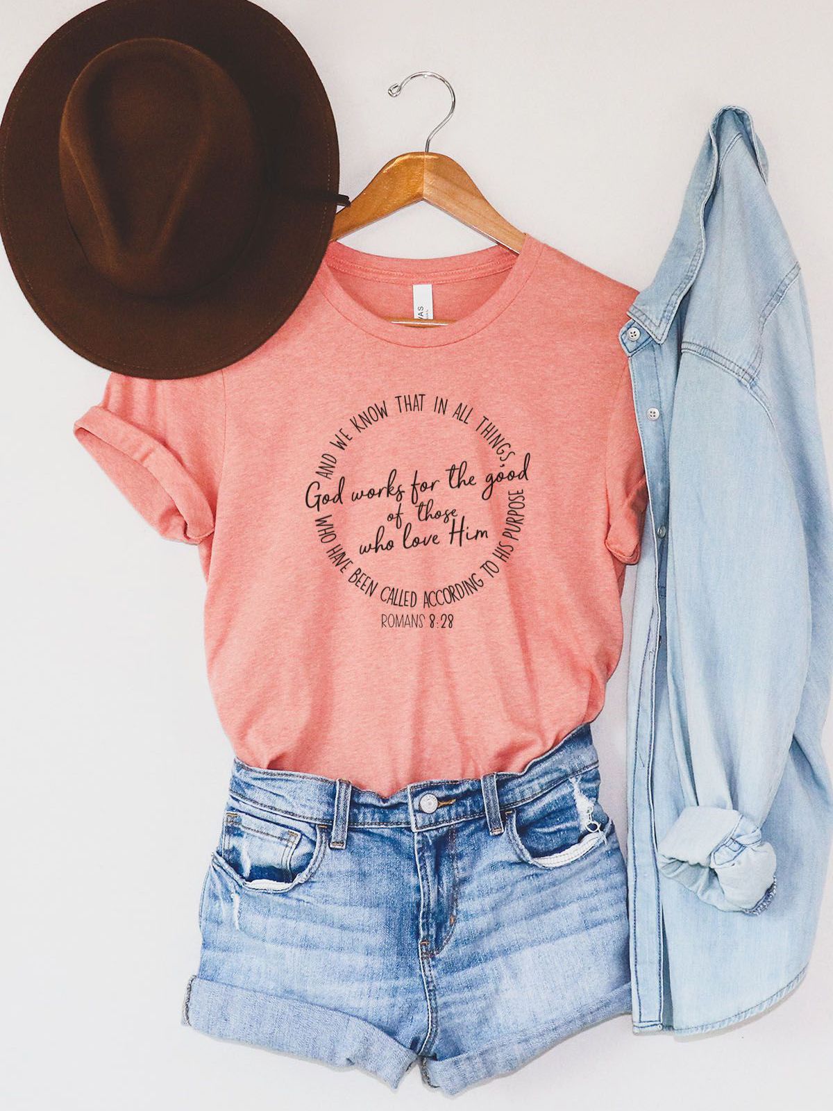 Romans 8 28 Women's T-Shirt Faith