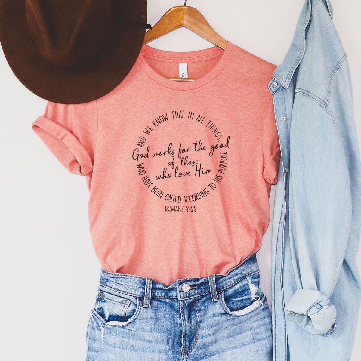 Romans 8 28 Women's T-Shirt Faith