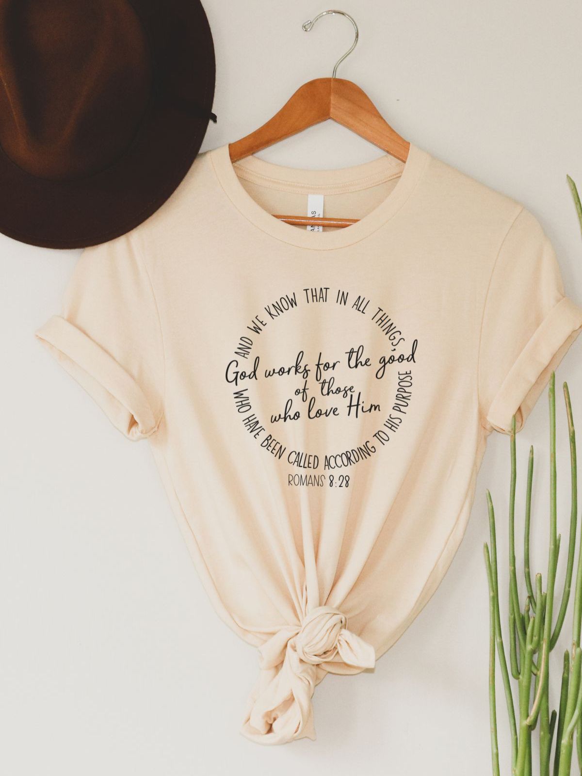 Romans 8 28 Women's T-Shirt Faith