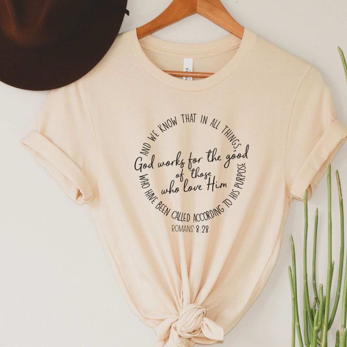 Romans 8 28 Women's T-Shirt Faith