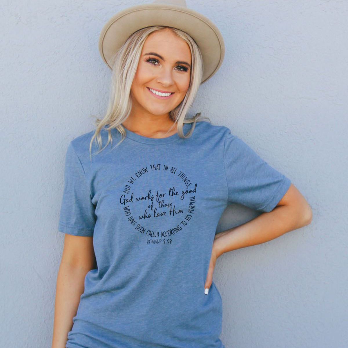 Romans 8 28 Women's T-Shirt Faith