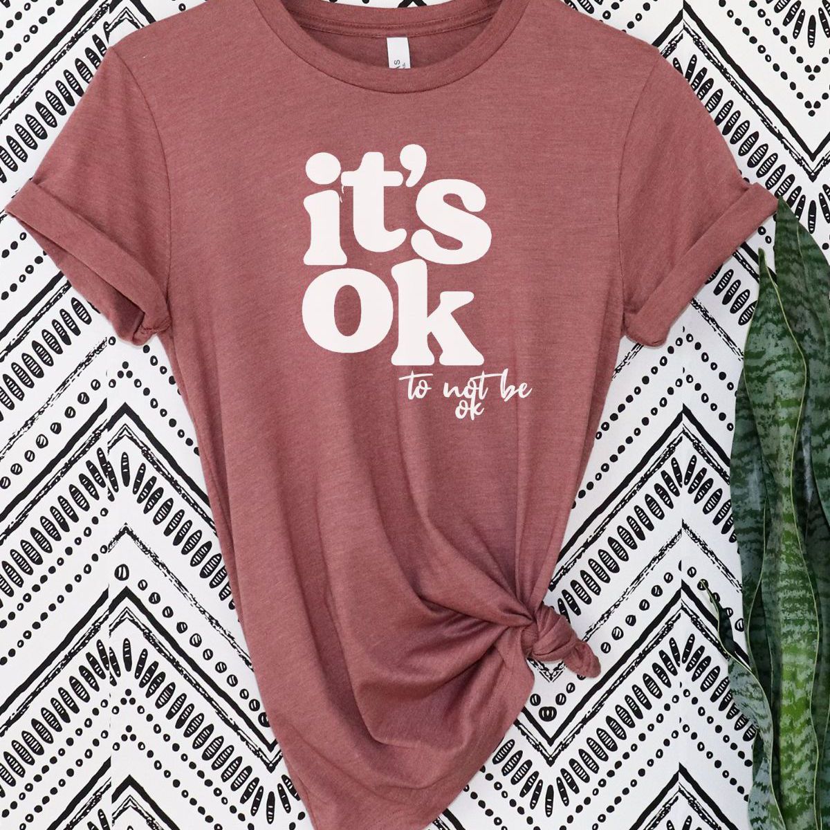 It's OK Women's T-Shirt Casual