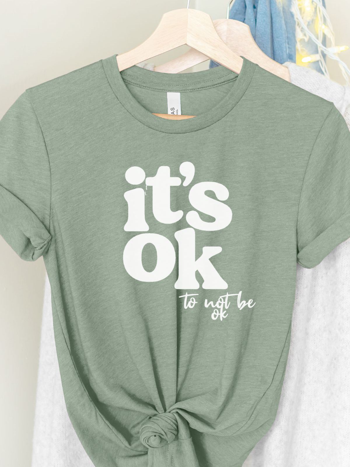It's OK Women's T-Shirt Casual