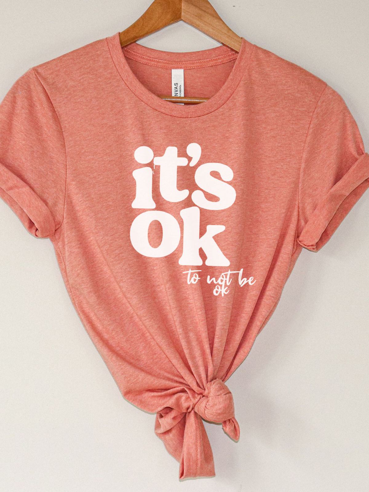 It's OK Women's T-Shirt Casual