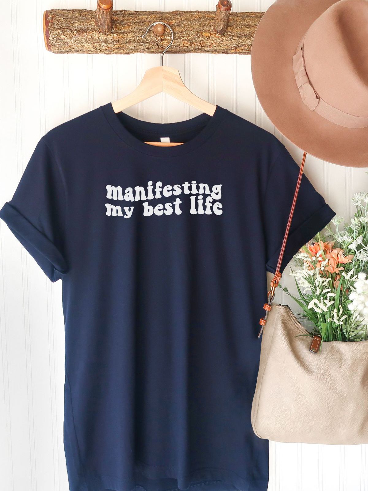 Manifesting Women T-Shirt Casual Style