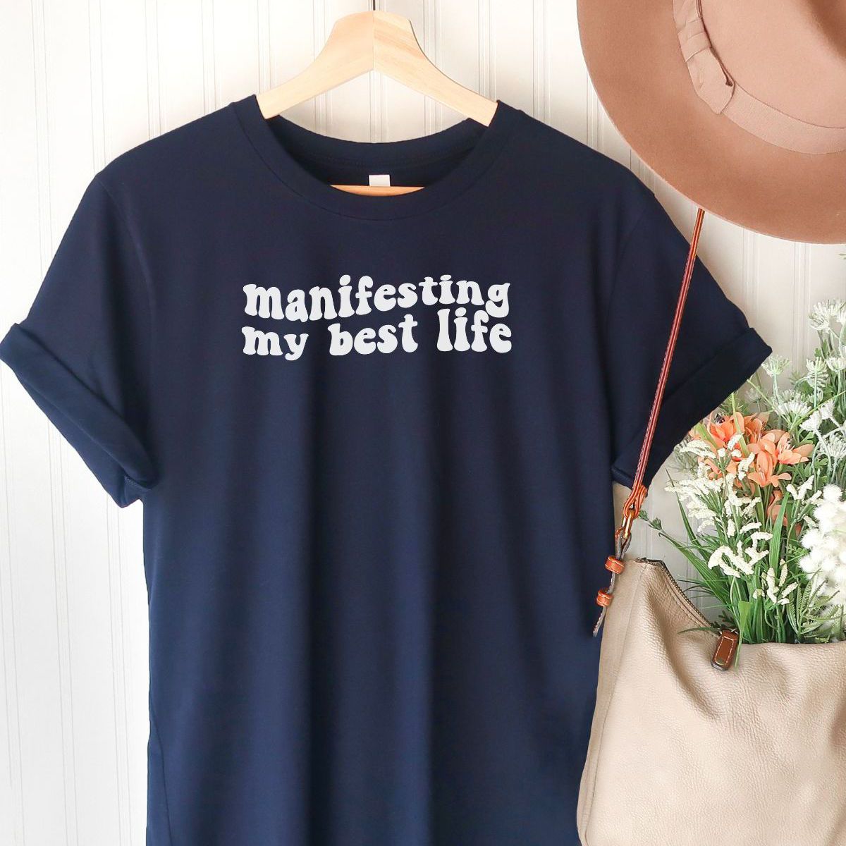 Manifesting Women T-Shirt Casual Style