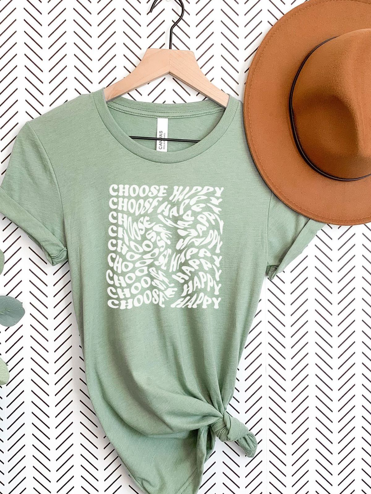 Choose Happy Women's T-Shirt Spring