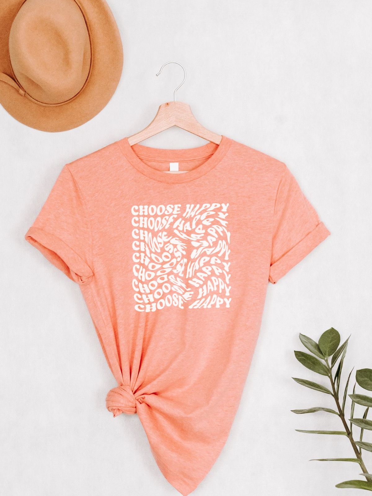 Choose Happy Women's T-Shirt Spring