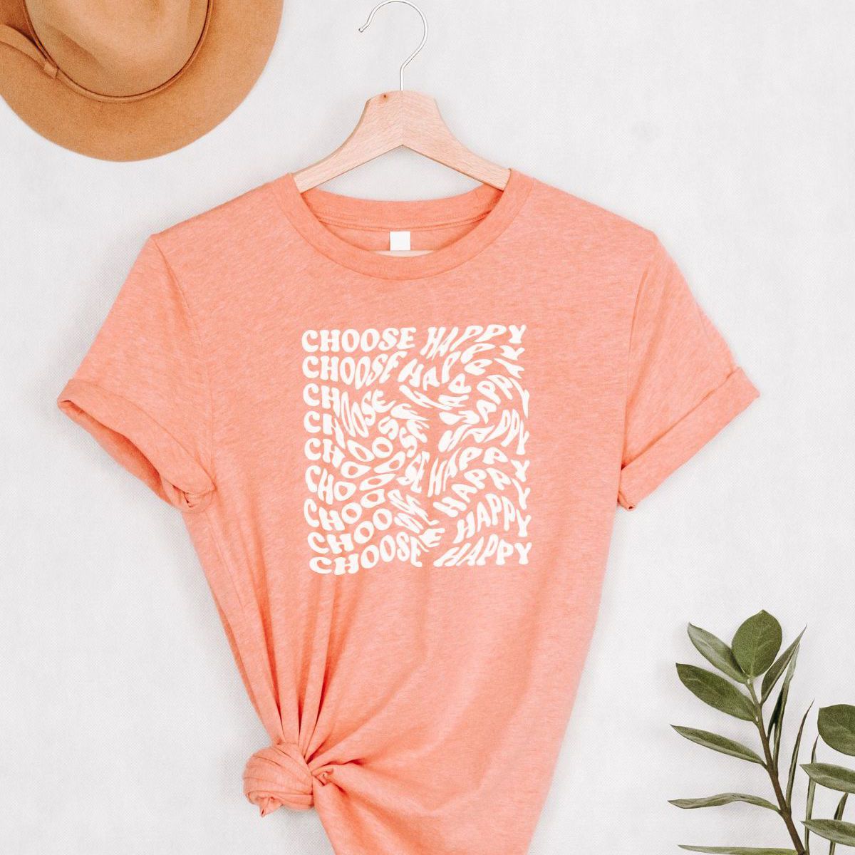 Choose Happy Women's T-Shirt Spring