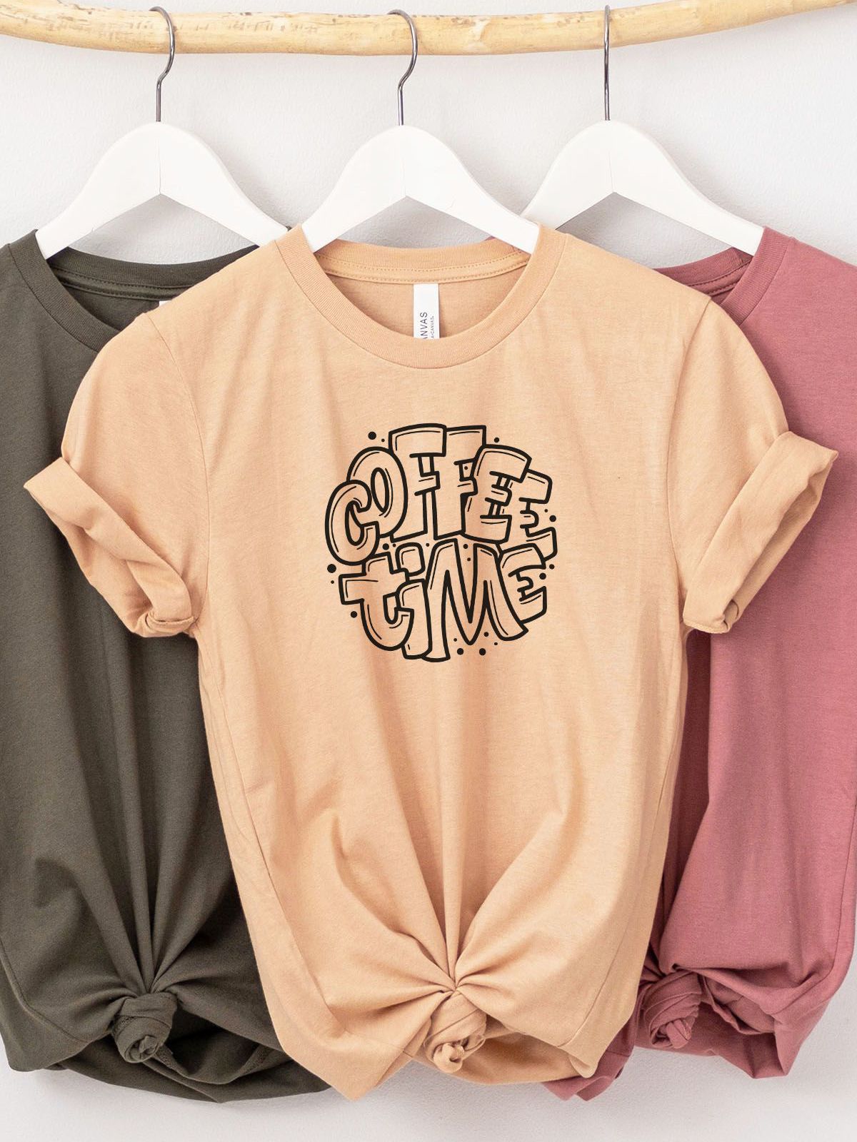 Coffee Time Women T Shirt Casual